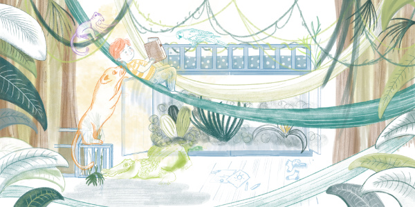 Ma che brutta giornata! albo illustrato di Barbara Marini - tecnica mista