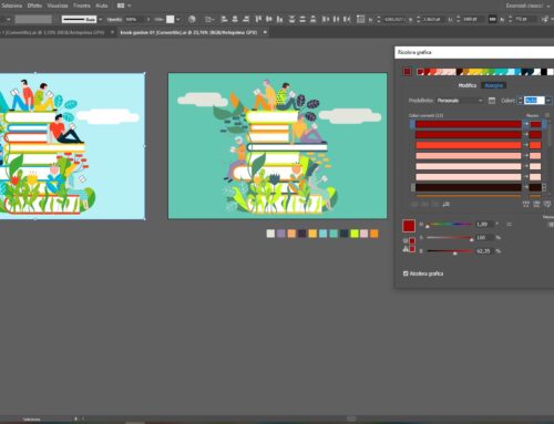 Varianti colore con Ricolora grafica di Adobe Illustrator