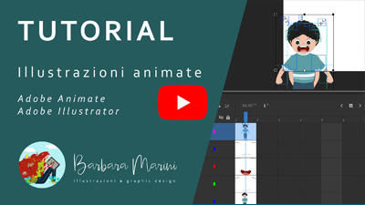 Video tutorial su YouTube per imparare a realizzare illustrazioni vettoriali animate